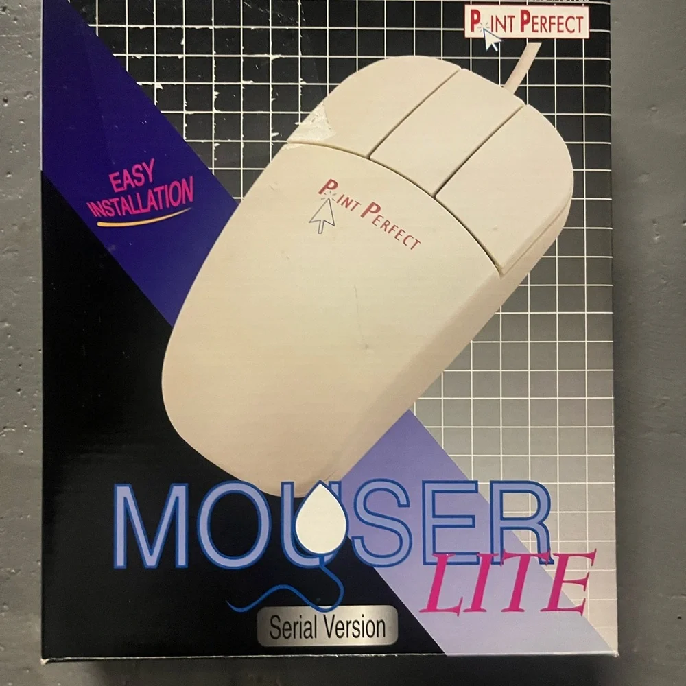 Point Perfect Mouser Lite 3 Button Serial PC Mouse